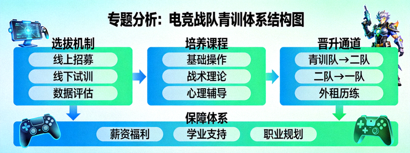 专题分析：电竞战队青训体系结构图
